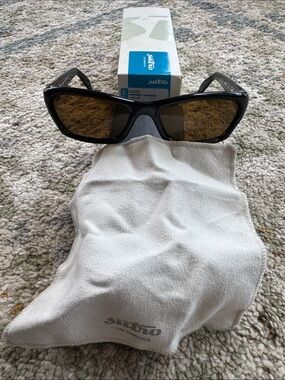 Sutro Vision Czech polarized sunglasses in satin black with chrome hinge